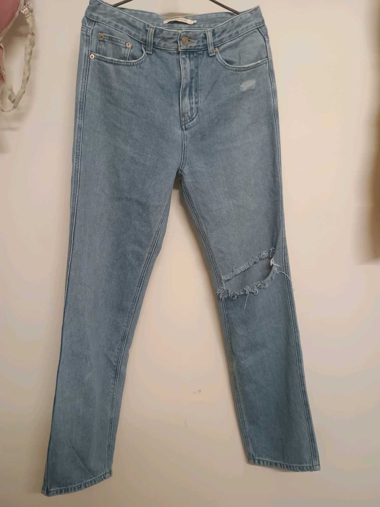 Ripped Light Wash Jeans