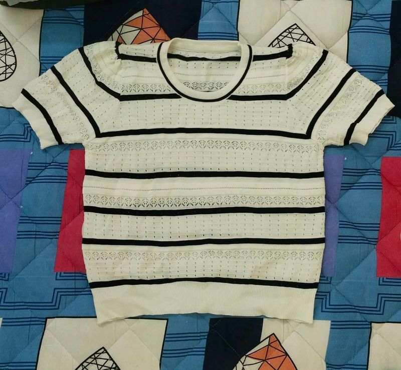 Striped Knit Top