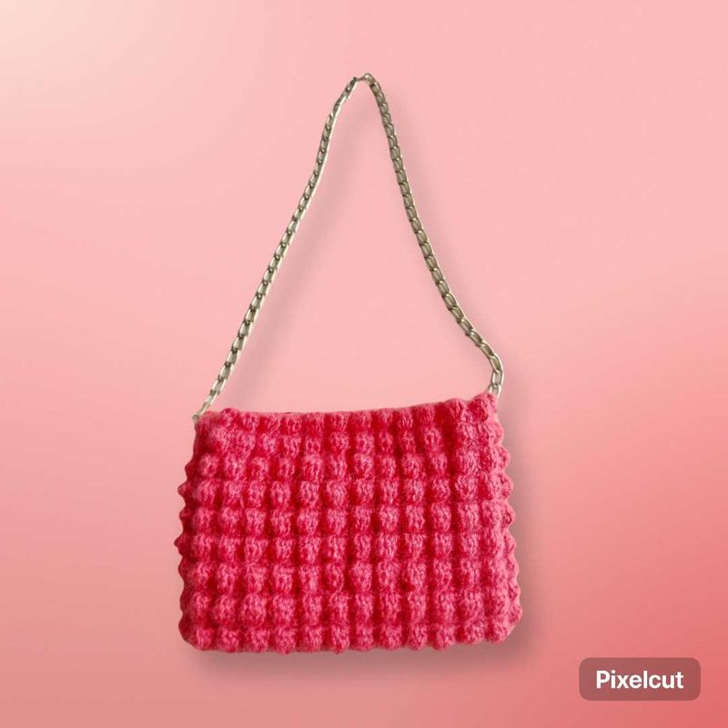 Mini Bubble Bag With Chain Strap