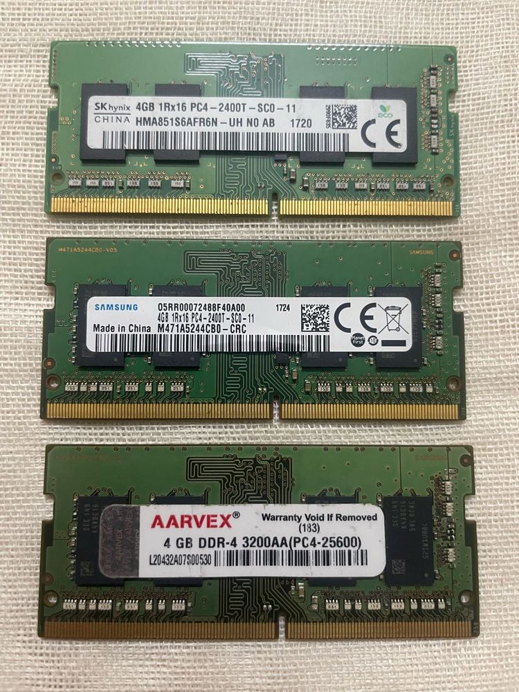 12GB (3x4GB) DDR4 RAM For Laptop Computer PC