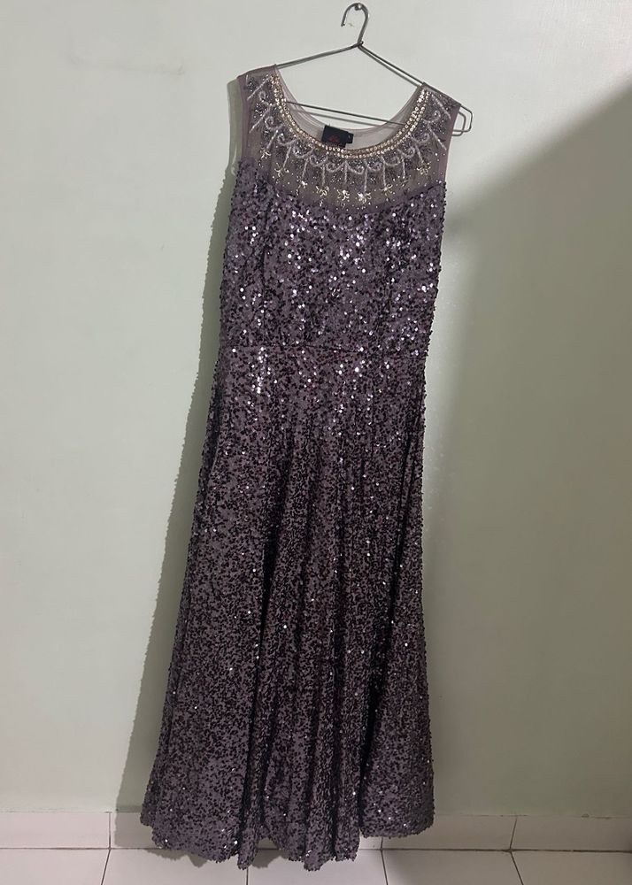 Sequin Embellished Evening Gown