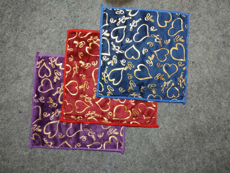 Heart Print Handkerchief/ Rumal For Women Girls 3