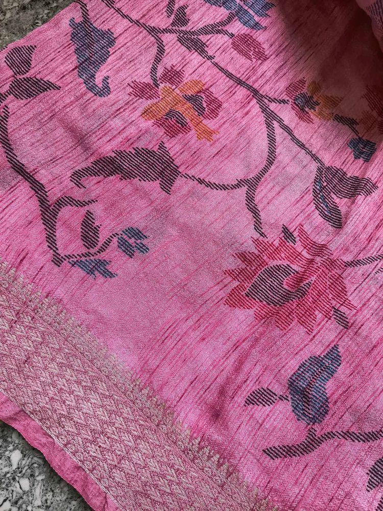 Floral Pink Dupatta