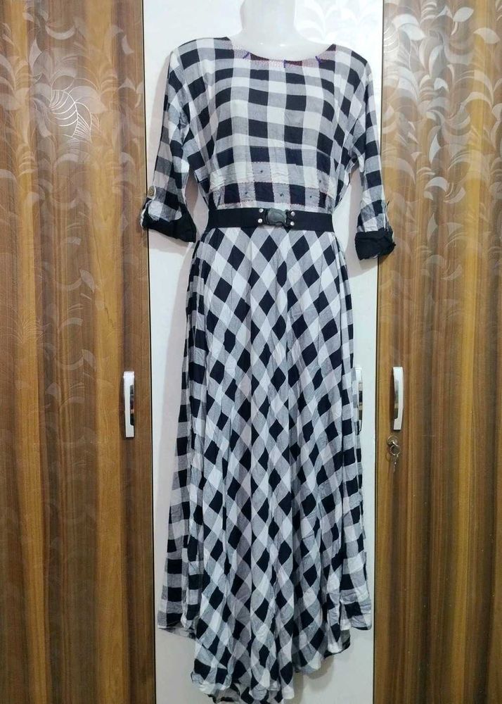 Checkered Maxi Dress