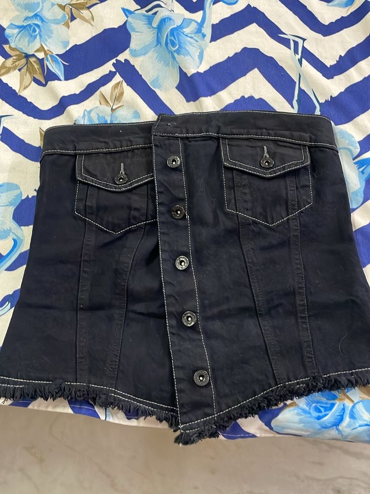 Denim Tube Top
