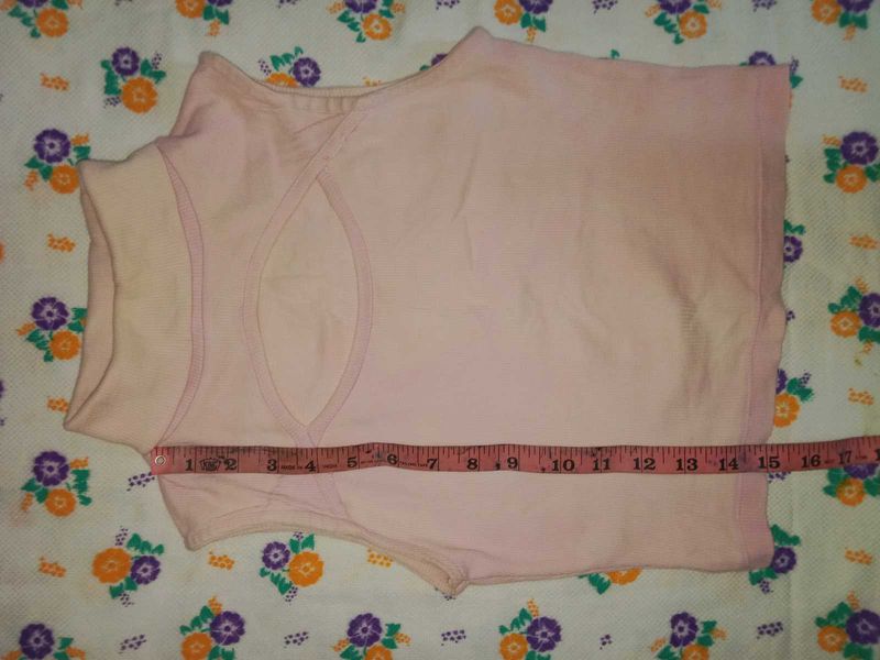Korean pink crop top