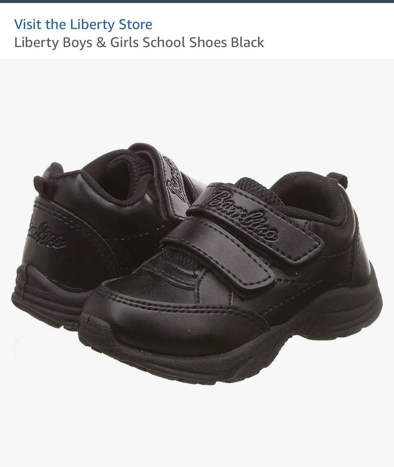Liberty Black School Shoes