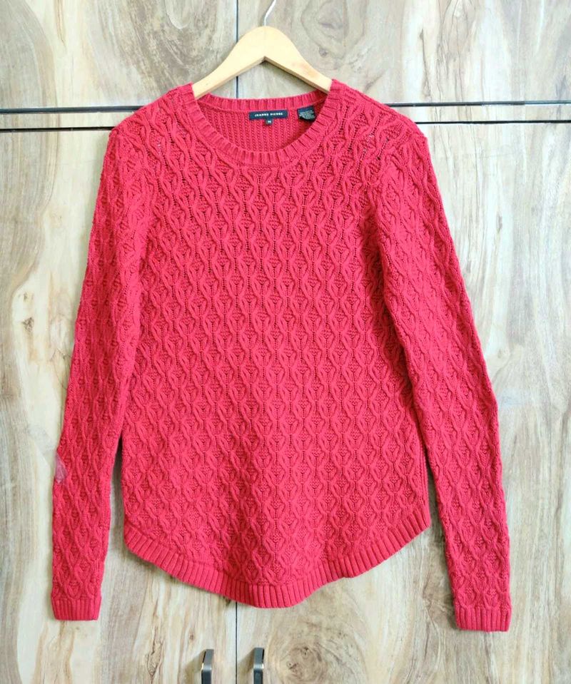 Coral Knit Sweater size-36