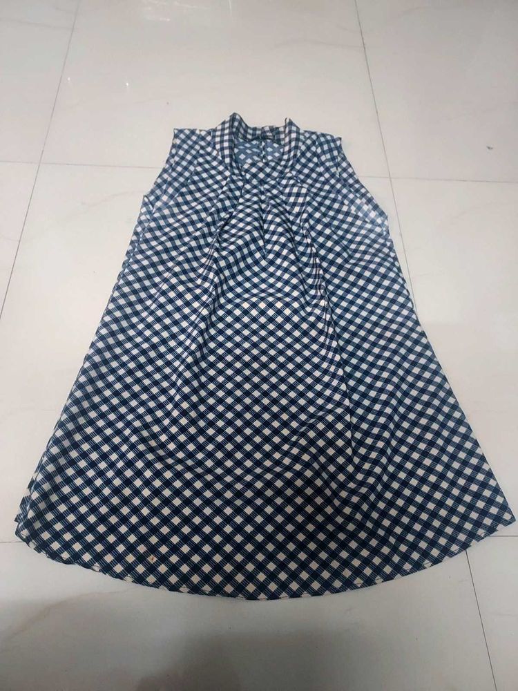 Chic Gingham Sleeveless Dress