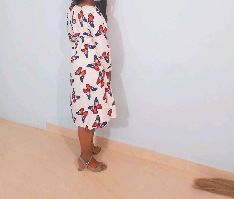Butterfly Print Dress - Cute &amp; Casual