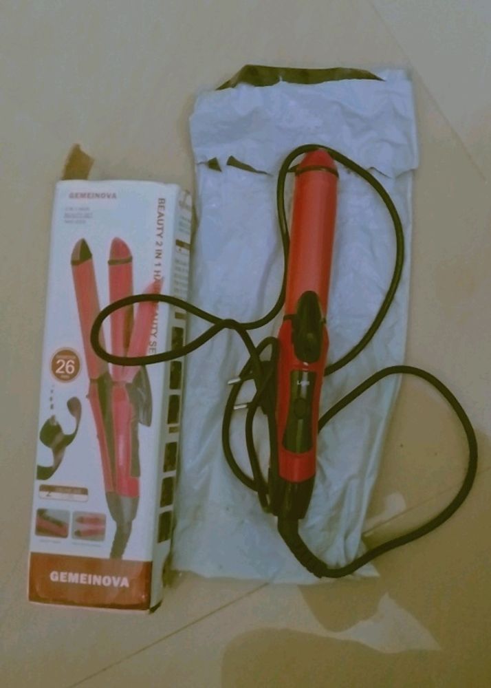 2 In 1 Hair Straightener And Curler