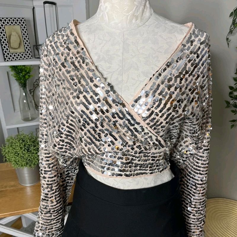 Top with Deep V Neck