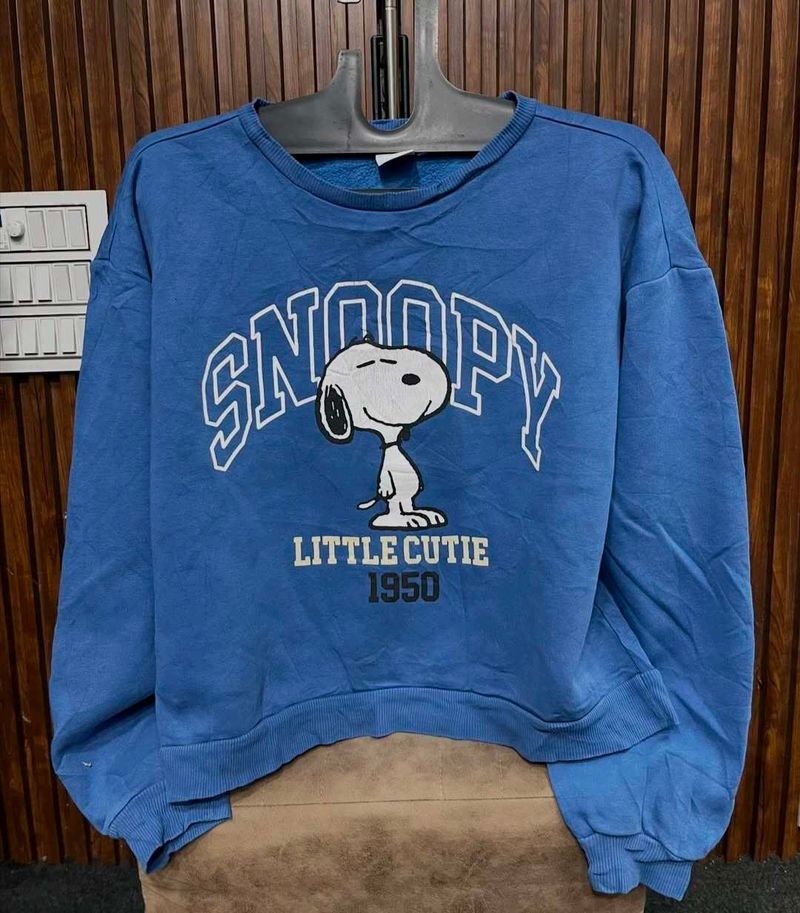 Snoopy Graphic Print Sweatshirt