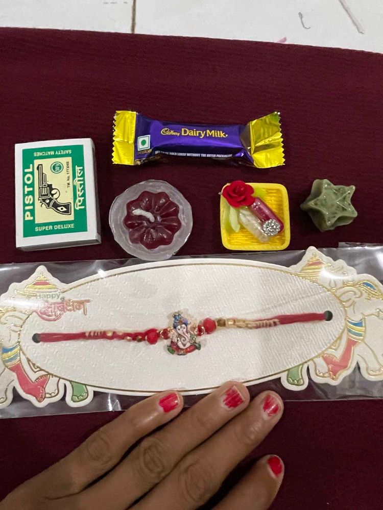 Ganeshji Rakhi Combo With Ritual All Required Item