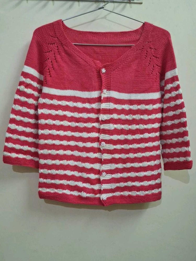 Striped Knitted Cardigan