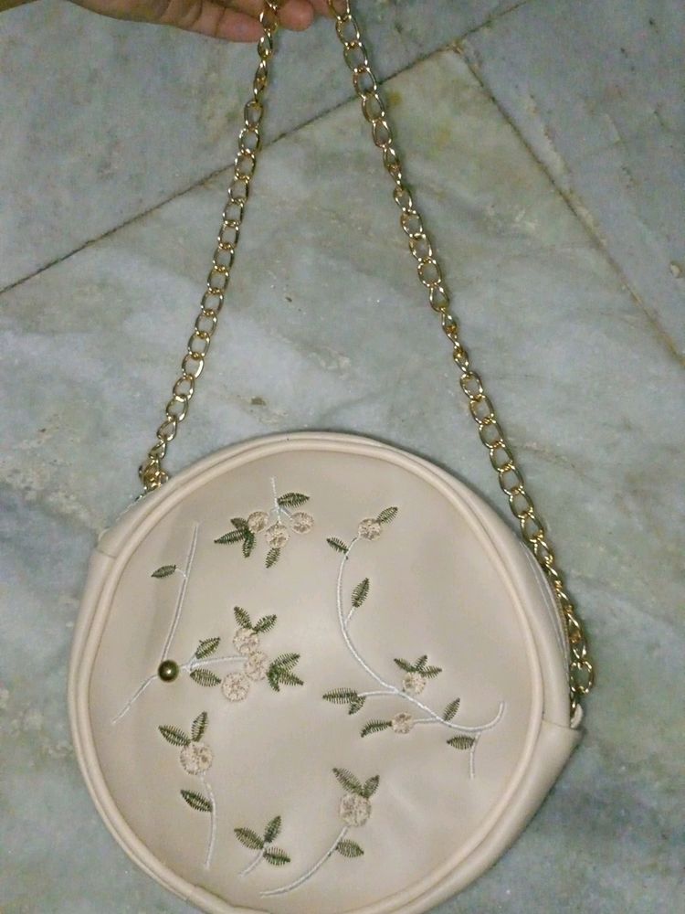 Embroidery Sling Bag For Women