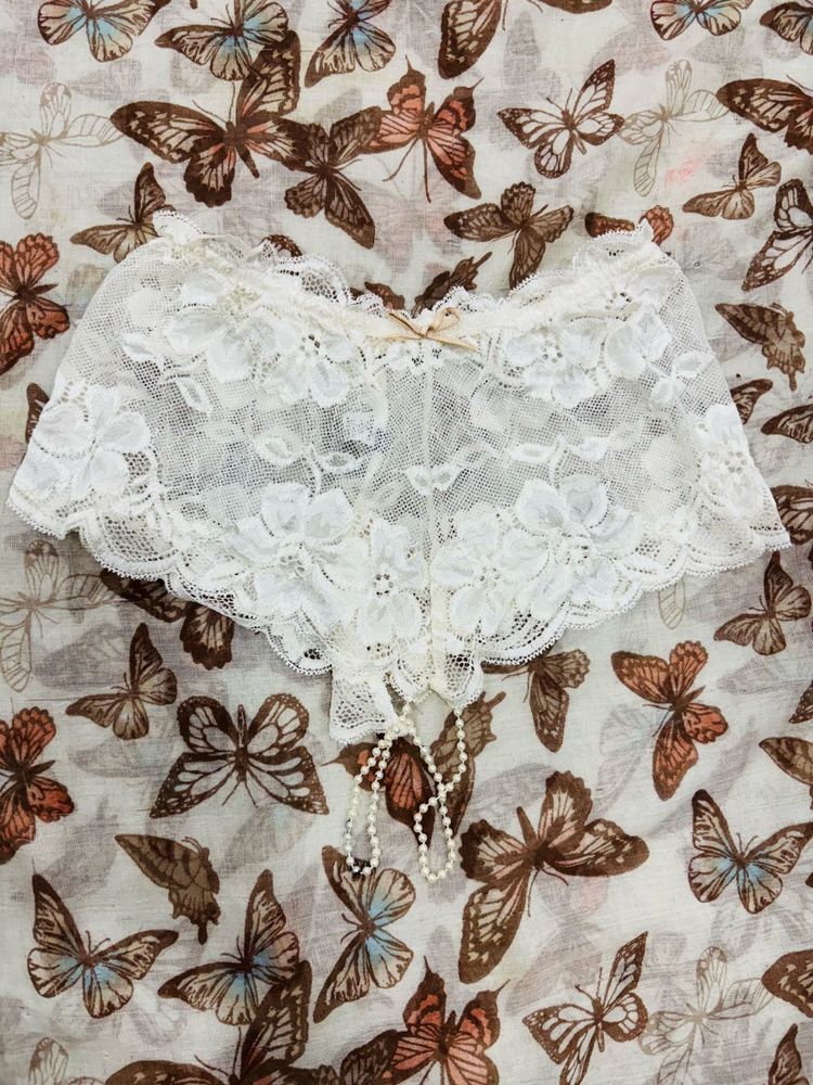 White Lace Stone Panty