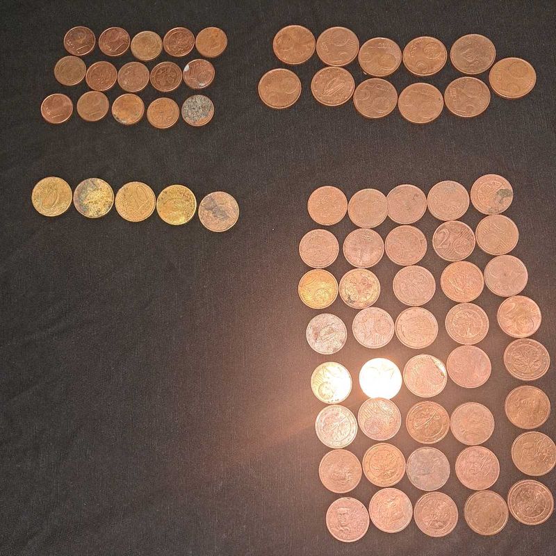 71 Euro CENT coins