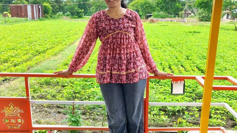 Georgette Flower Print