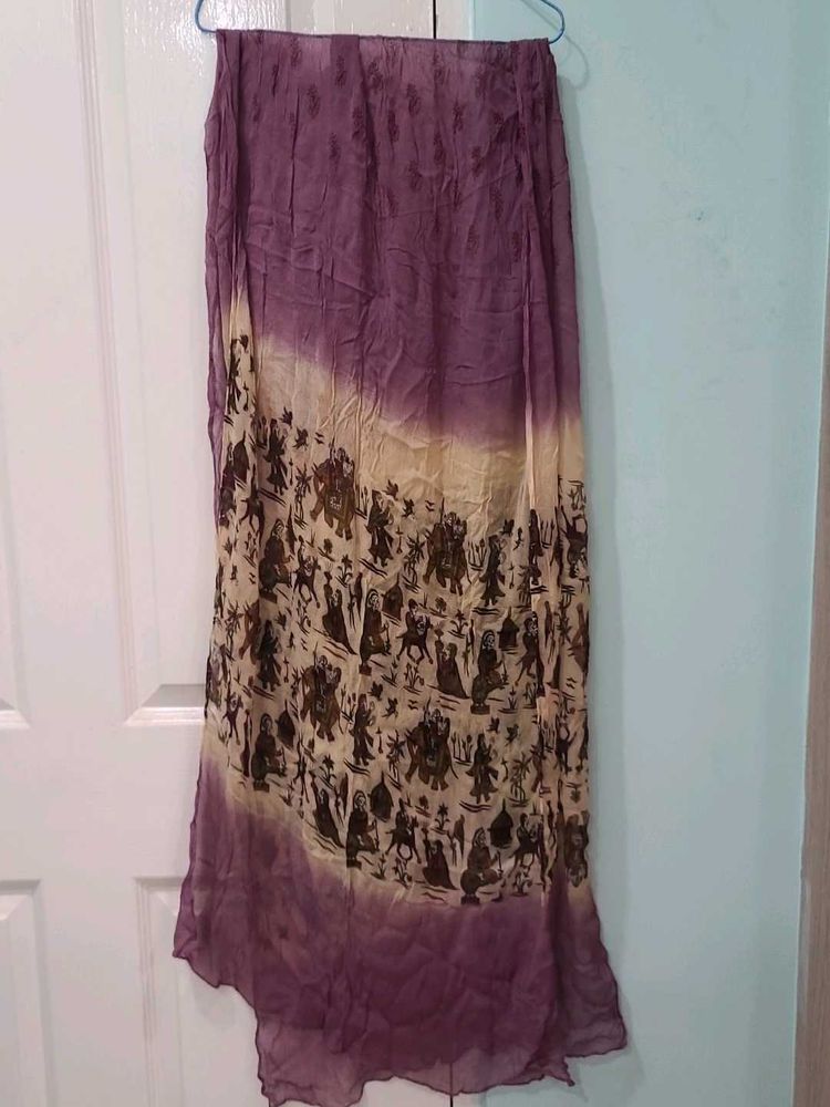 Mauve Purple Printed Dupatta