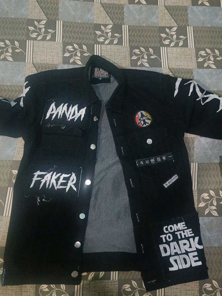 Cool Graphic Denim Jacket