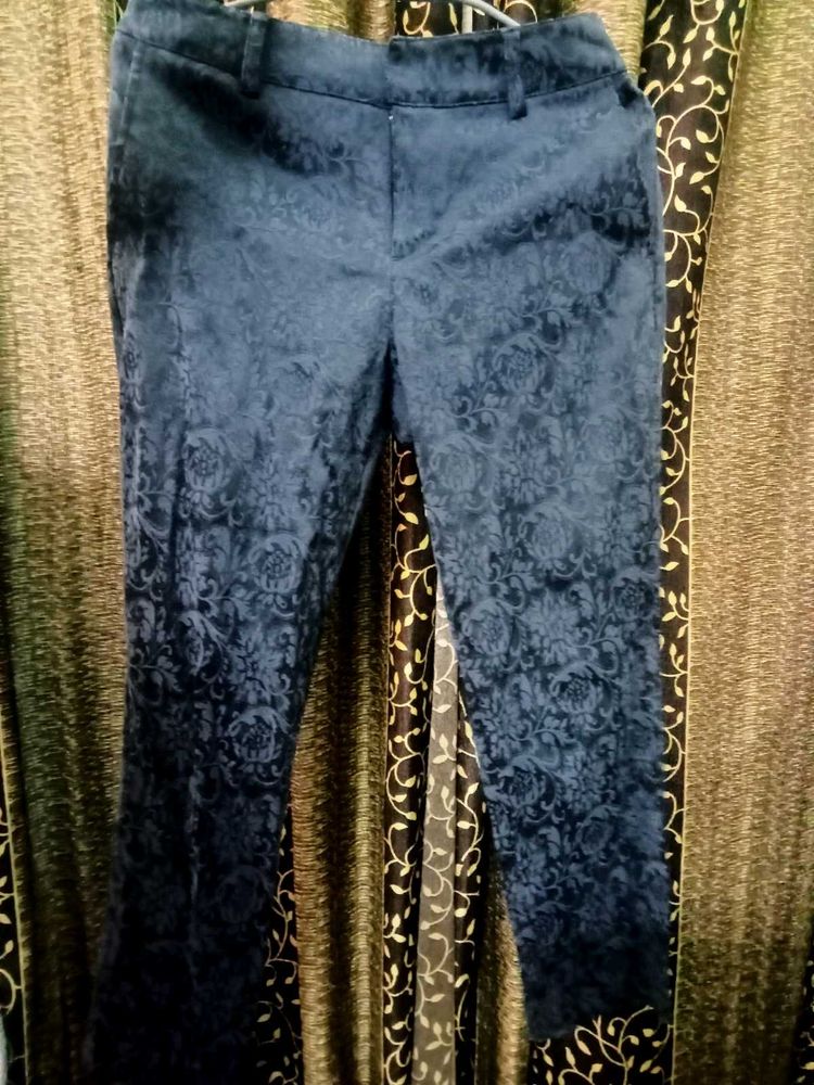 Elegant Floral Print Trousers