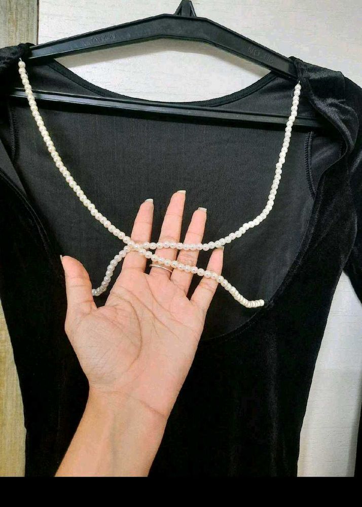 Pearl Backless Dress