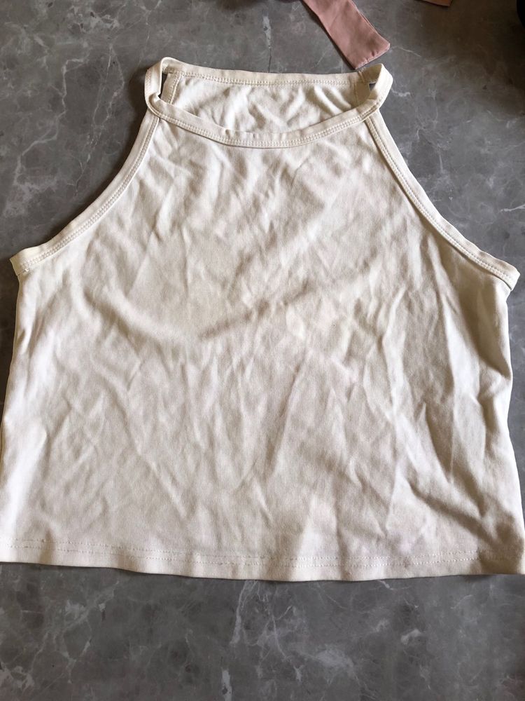 White Cute Top