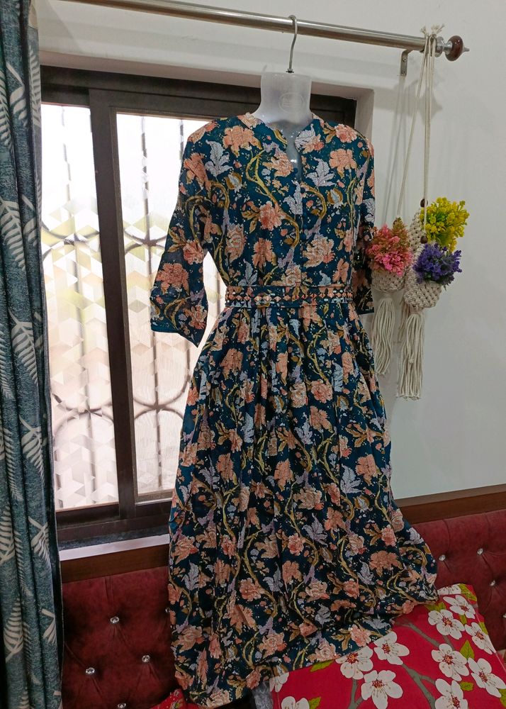 floral gown party wear