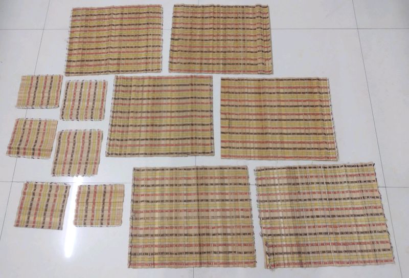 Jute Table Mats ( Set Of 6)