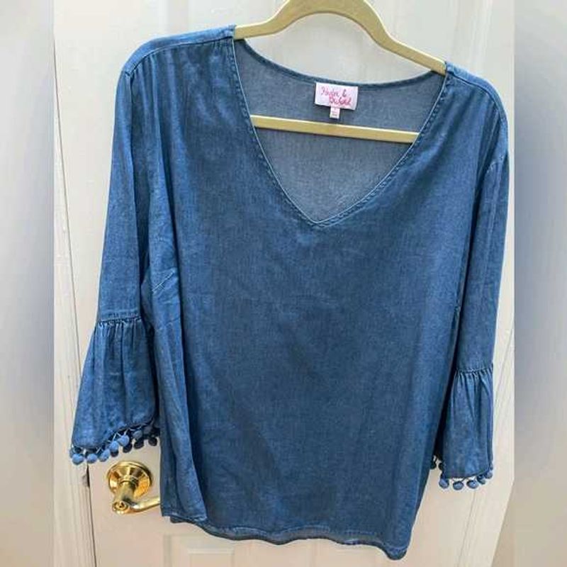 Gorgeous Denim 2XL Bell Sleeve Top