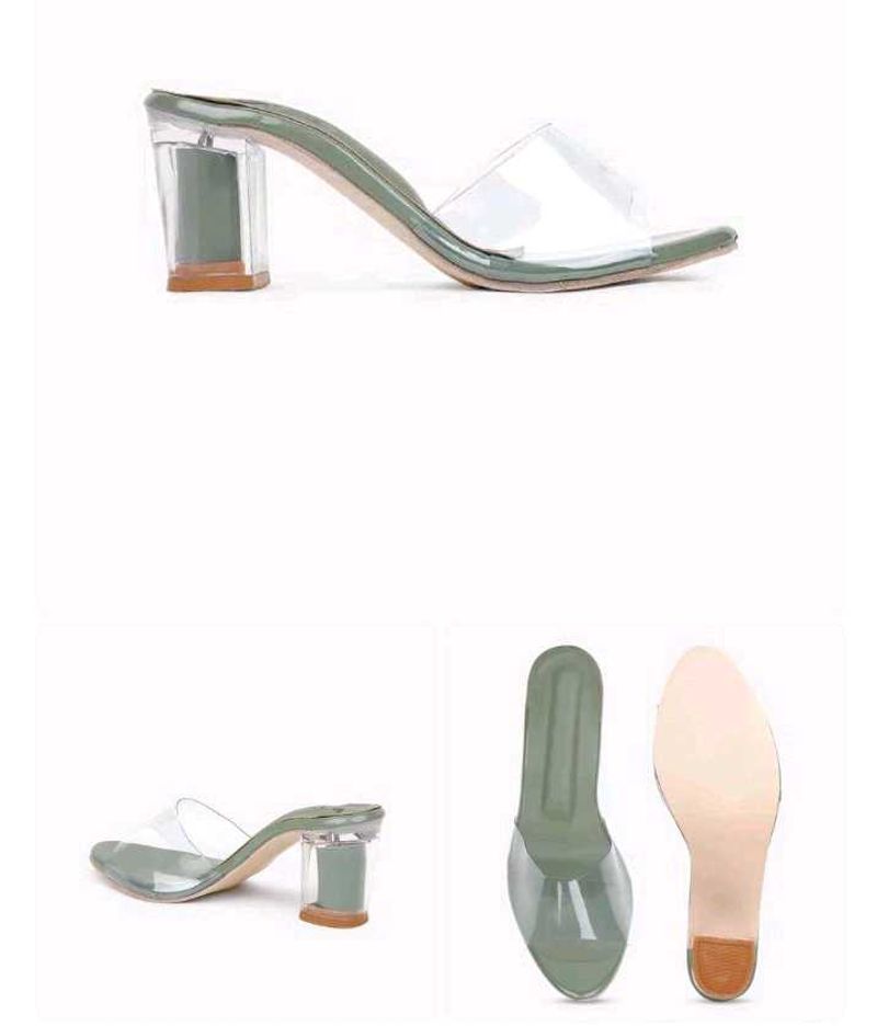 Sale ✨Green Block Heel Mules