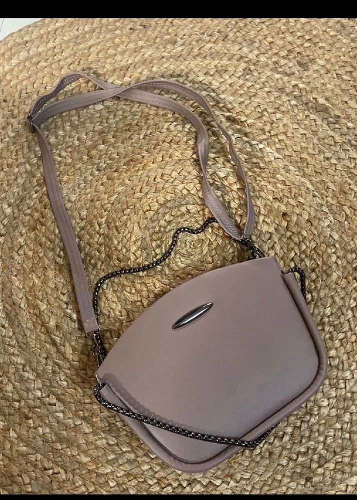Mauve sling bag