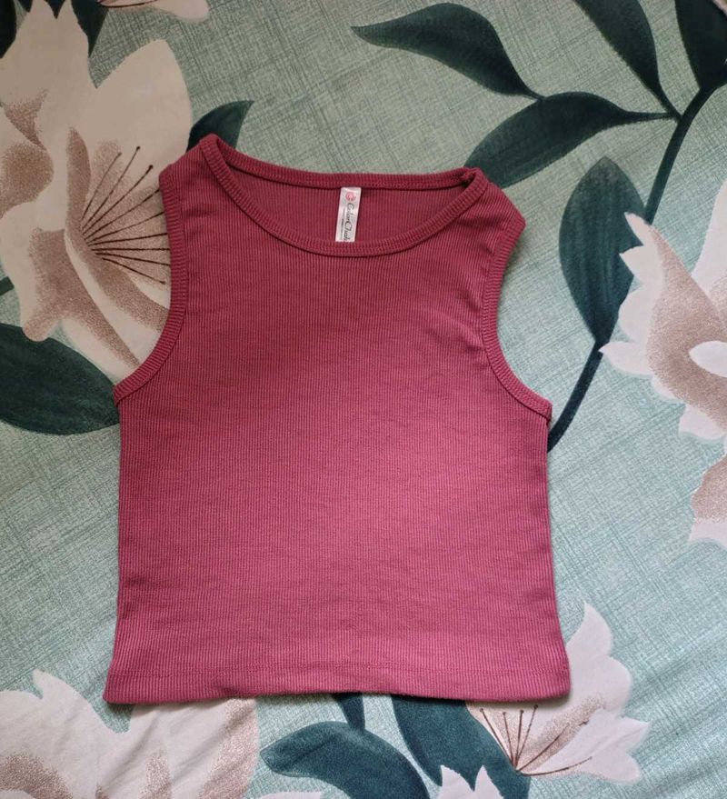 Ribbed Cropped Tank