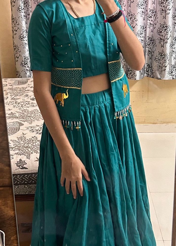 Green Lehenga Choli Set