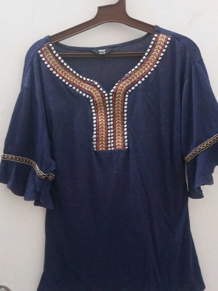 Boho Embroidered Top