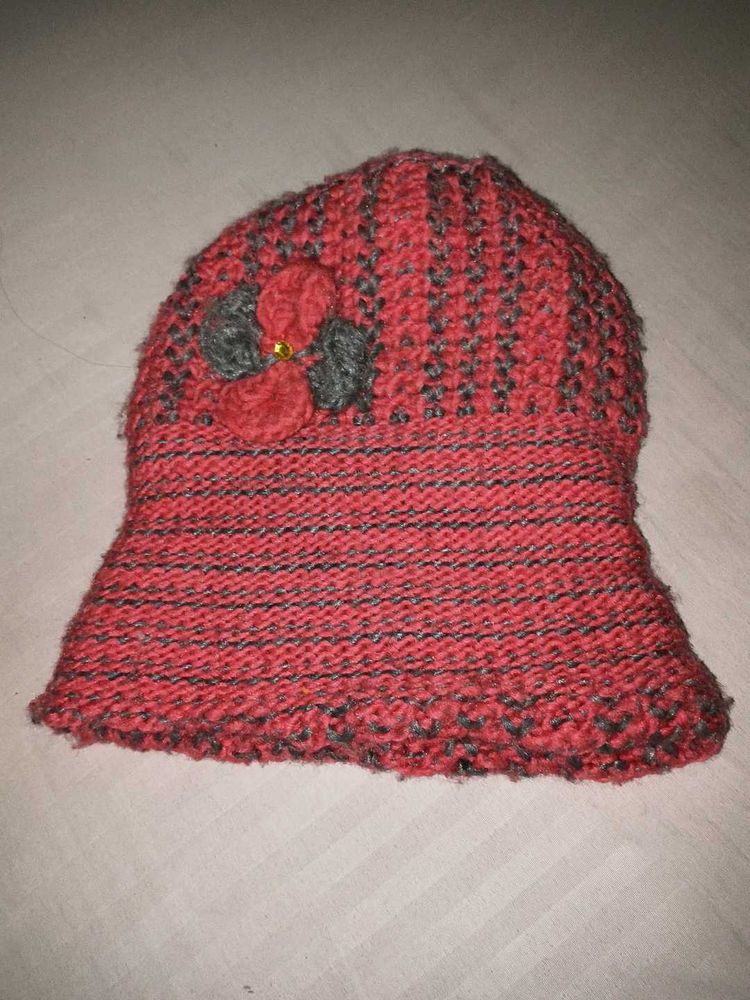 Handmade Knitted Cloche Hat