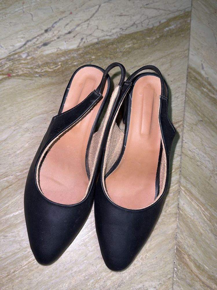 Black Slingback Heels