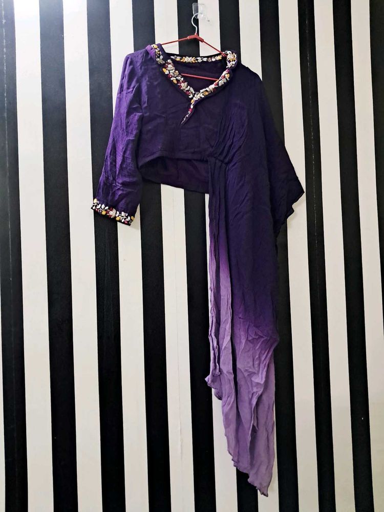 ✨ Purple Indo-Western Set for Sale ✨