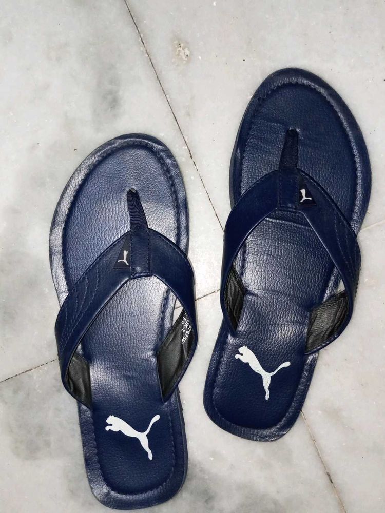 Puma Blue Flip Flops