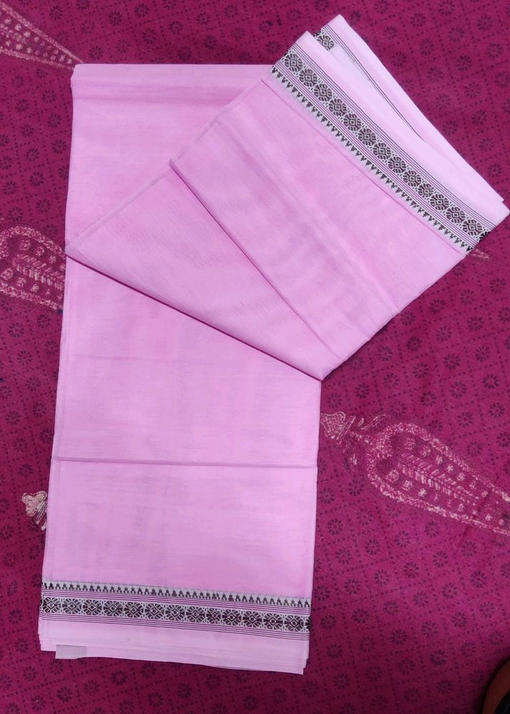 Hugh Price Drop ✨️Combo Of 3 Cotton Sarees💙🩷🧡