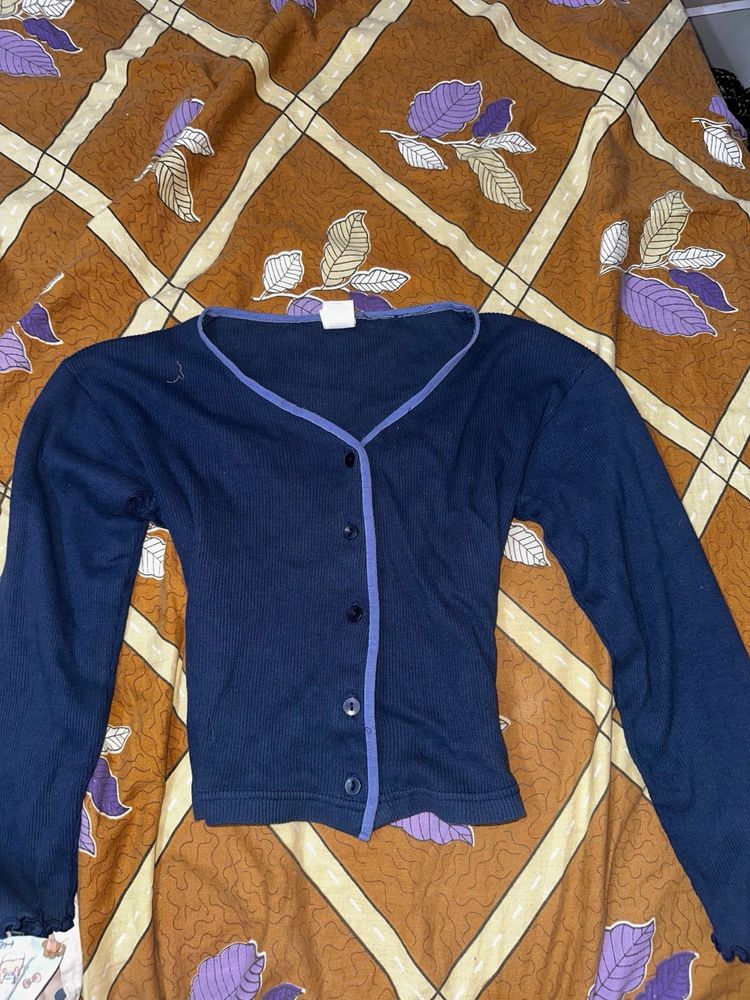 Navy Cardigan