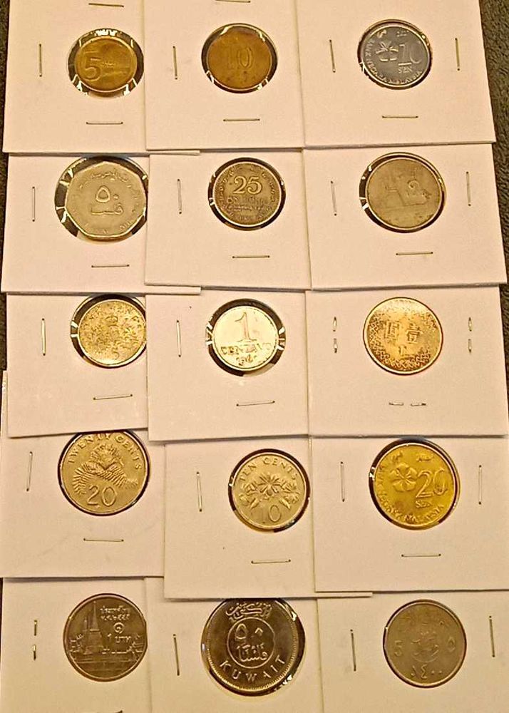 Foreign Coin Collection (15 Pcs)