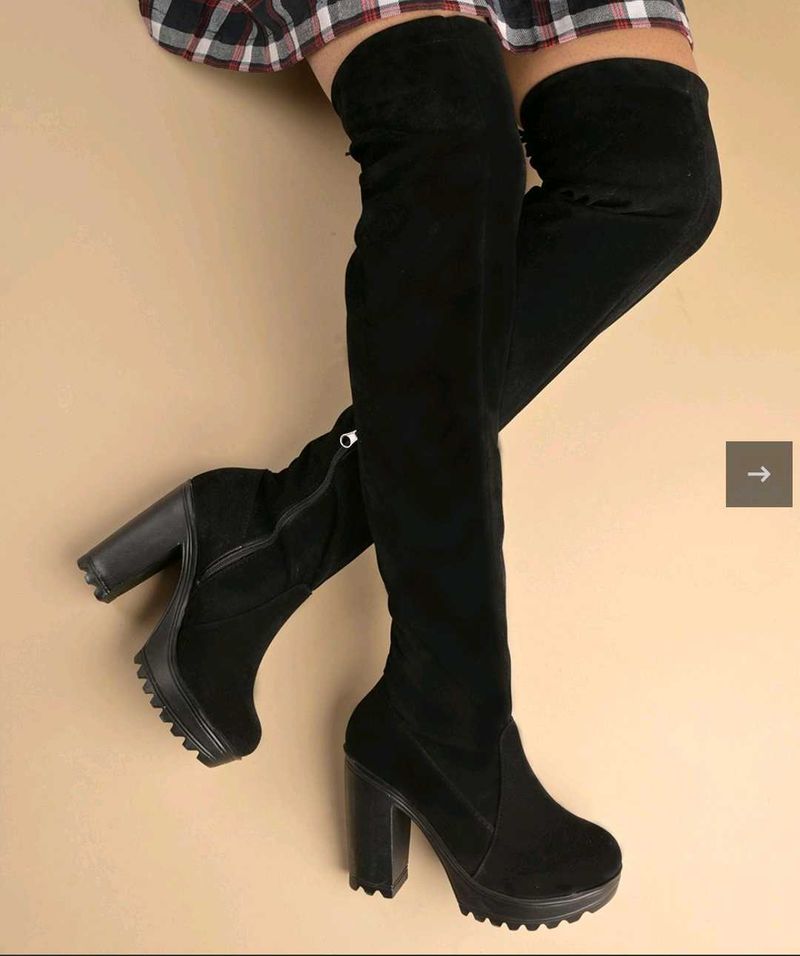 Thigh High Boots (size 35= 22.5 -23 cm)