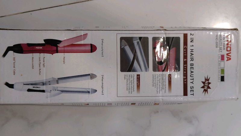 Nova 2-in-1 Hair Styler Strathner And Curler