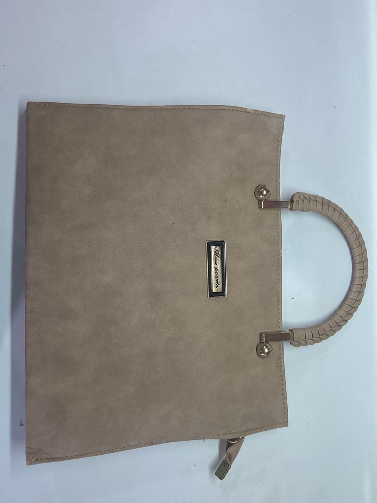 Beige Handbag