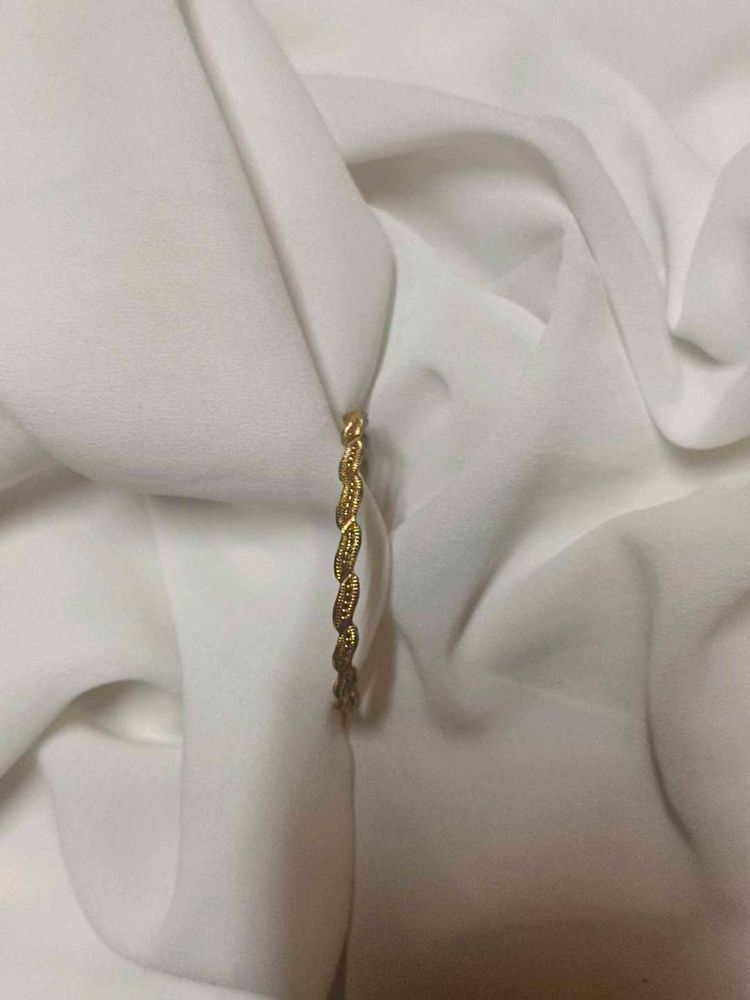 Gold Braided Bangle