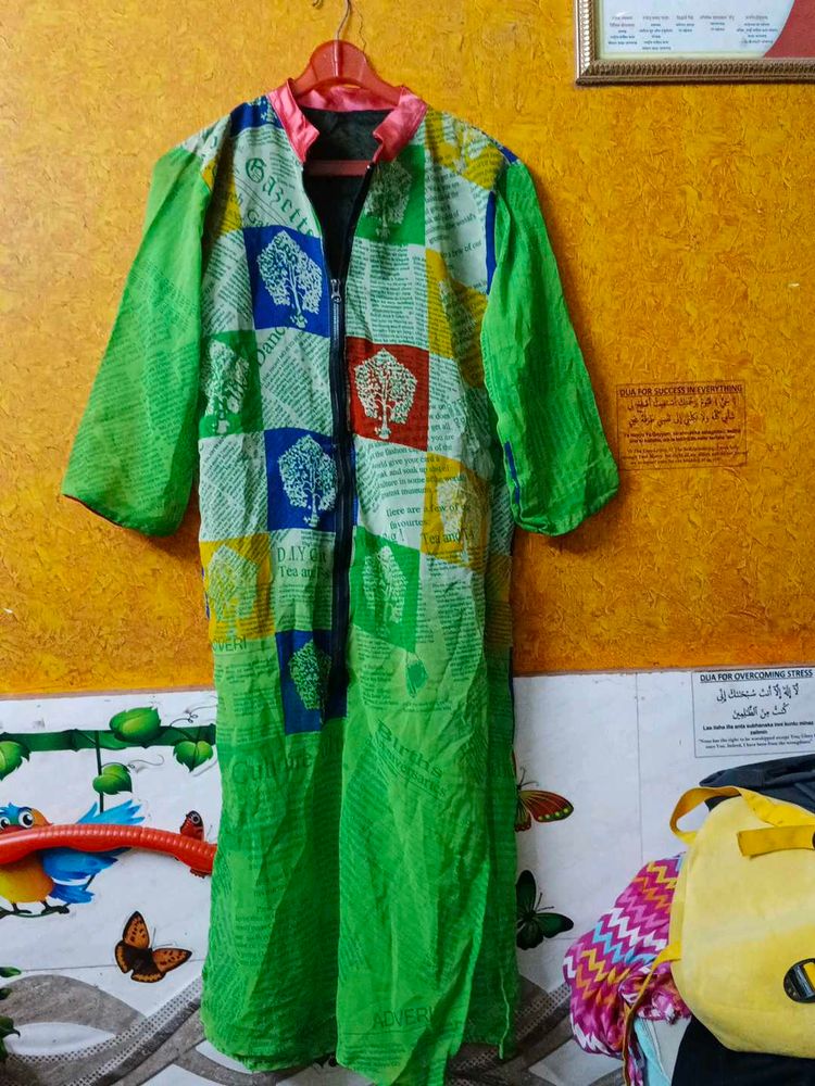 Green Patchwork Dress