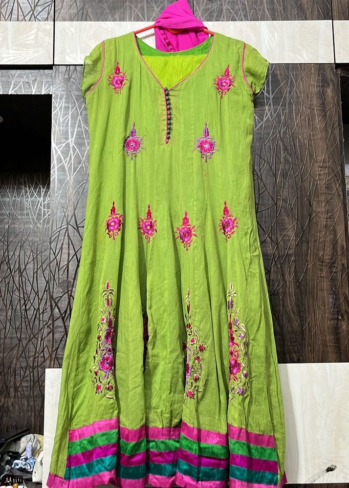 Embroidered Anarkali Suit