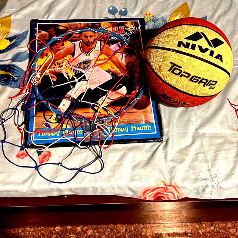 Nivia Top Grip Basketball With Net Basket